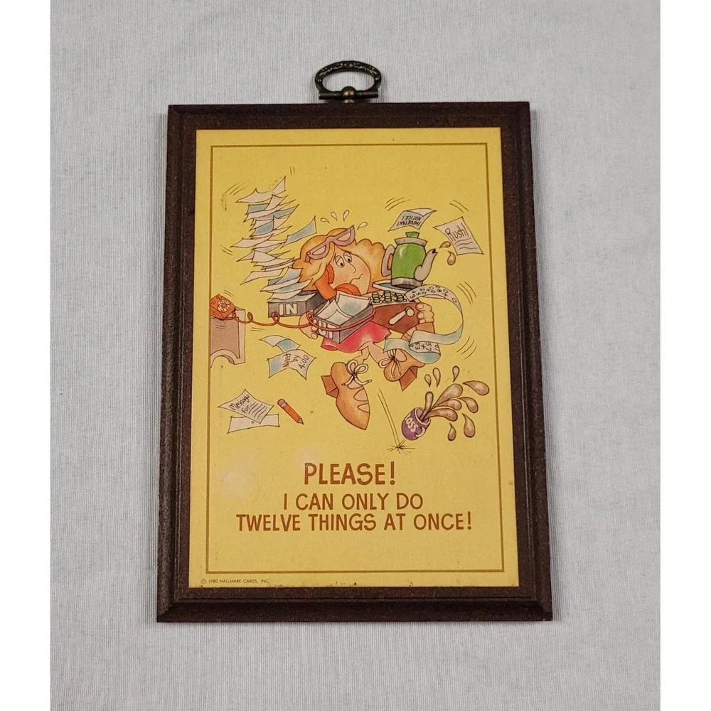 Vintage 1980 Hallmark Wall Plaque 